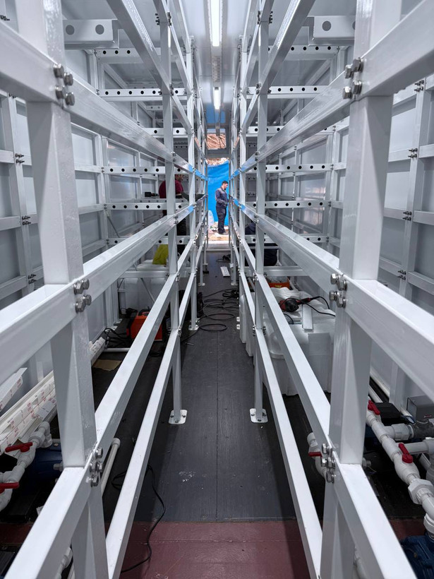 سامانه کشت عممودی داخل کانتینر ، Container base Vertical Farming